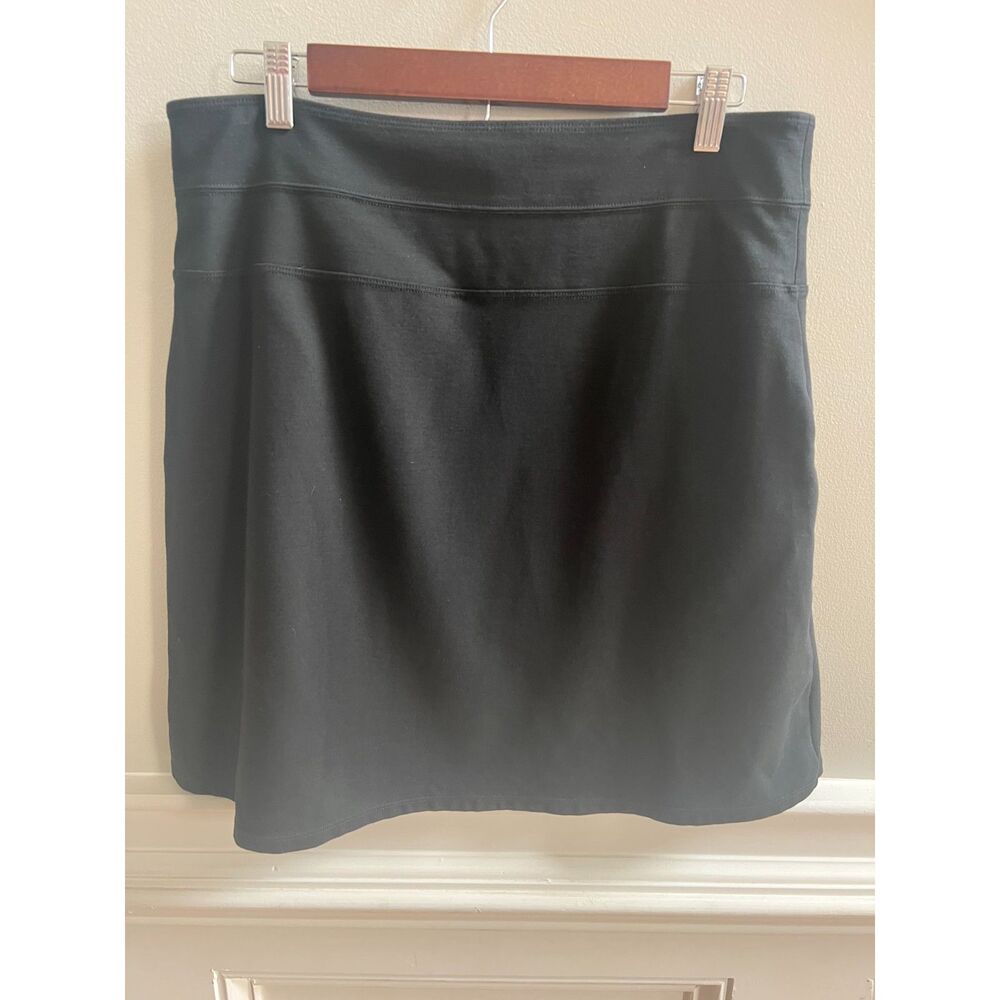 Athleta Ponte Black Skirt - Size 12 - Picture 2 of 5